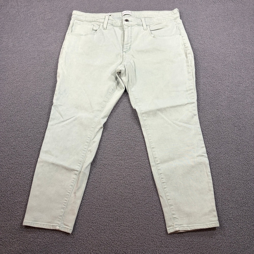 Universal Thread Jeans Womens 16 Sage Green Mid Rise Skinny F18496638 Stretch